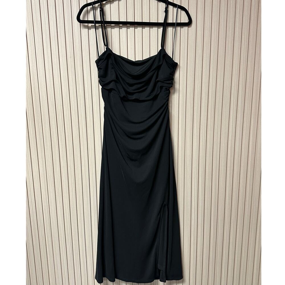ASTR The Label Women’s Geller Ruched Cutout Midi Dress Size L